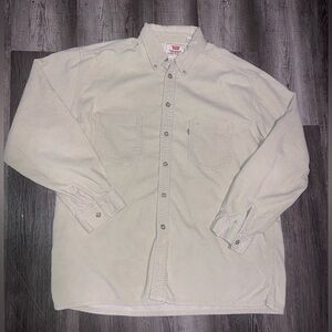 Vintage Levi’s tan button up corduroy shirt XL